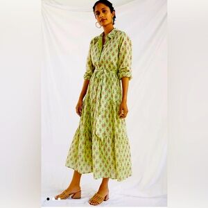 Beautiful green long sleeve roller rabbit dress. Size medium, worn once
